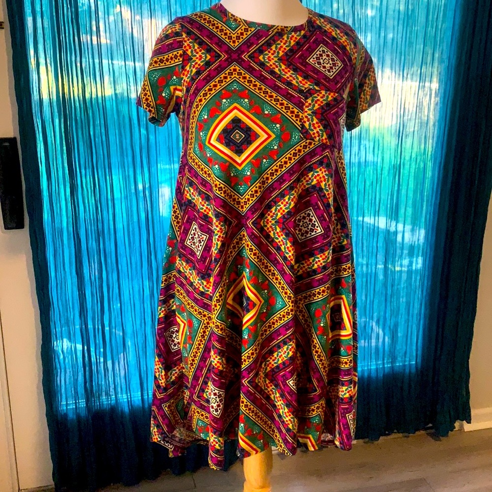 Funky and colorful pattern dress